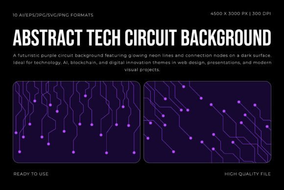 Abstract Tech Circuit Background