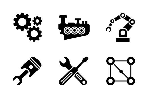 Building Brand Identity with the Industrial Mechanical Engineering Icon Set