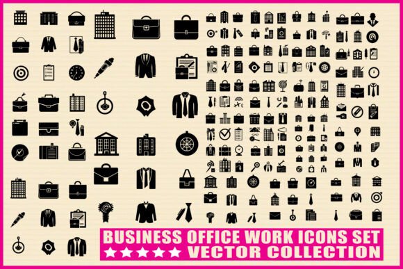 Business Office Work Icon Bundle