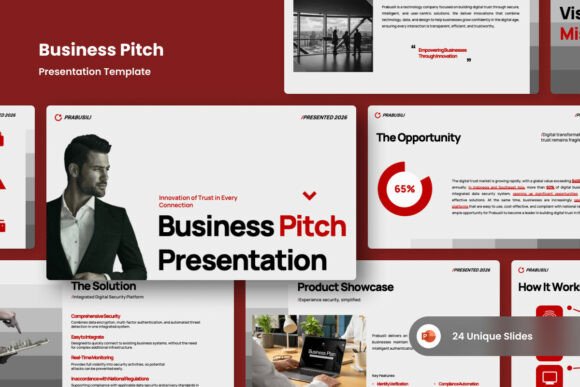 Business Pitch Deck PowerPoint: A Swiss-Style Template for Clear, Confident Presentations