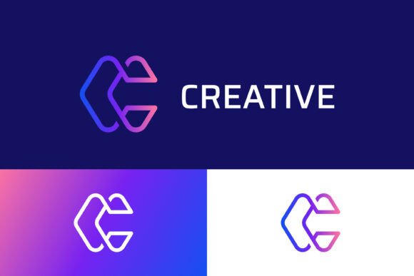 Creative Letter C Modern Technology Logo
