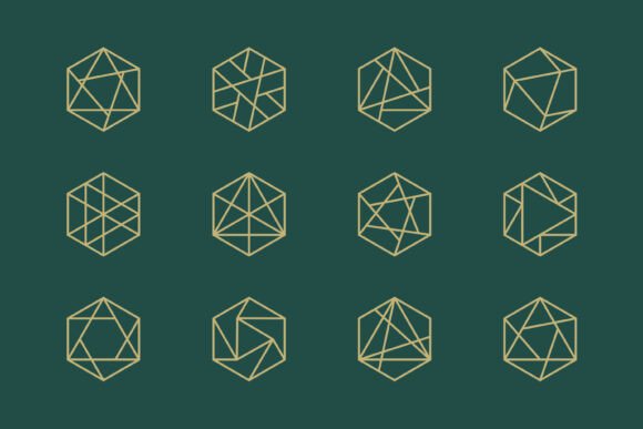 Geometric Line Hexagon Logo Element: A Practical Asset for Modern Brand Design