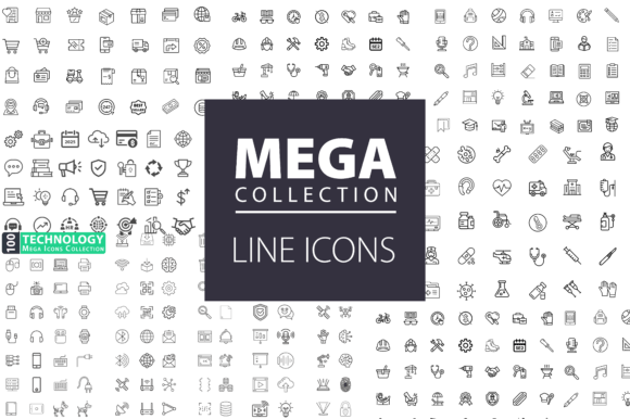 Line Icons Bundle Reviewed: 500 Resizable Vector Icons for Real-World Projects