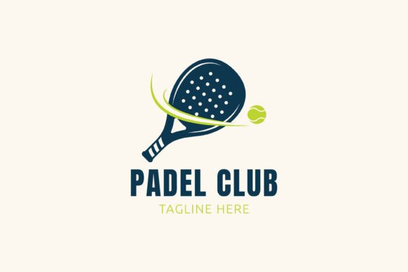Padel Club Tennis Ball Logo Sports: Revitalize Your Corporate Image with a Versatile Design Asset