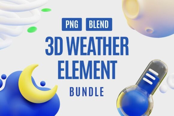 Playful 3D Weather Icons Bundle: A Practical Tool for Modern Visual Communication