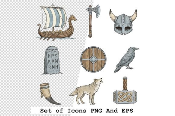 Unleash the Power of Nordic Heritage: A Comprehensive Guide to Viking Icon Vector Sets