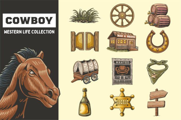 Vintage Cowboy Western Collection for Modern Design